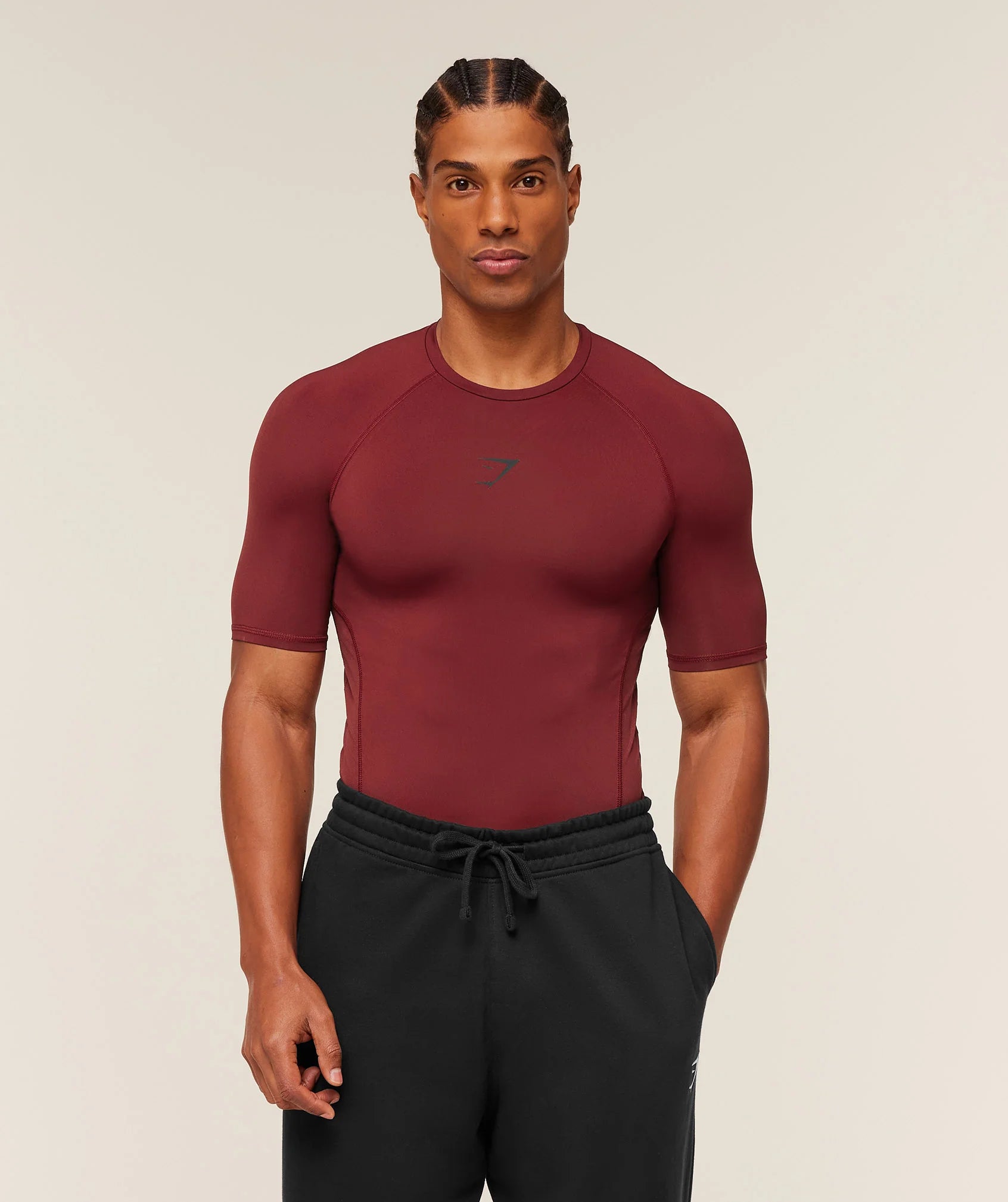 Kore Compression Shirt Burgundy